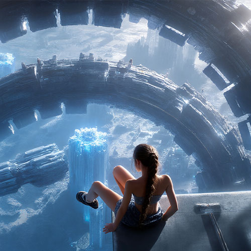 混元3d制作《太空梦境》