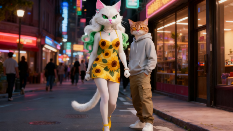 拟人猫画风动态短视频制作工作流-一键生成-申越科技